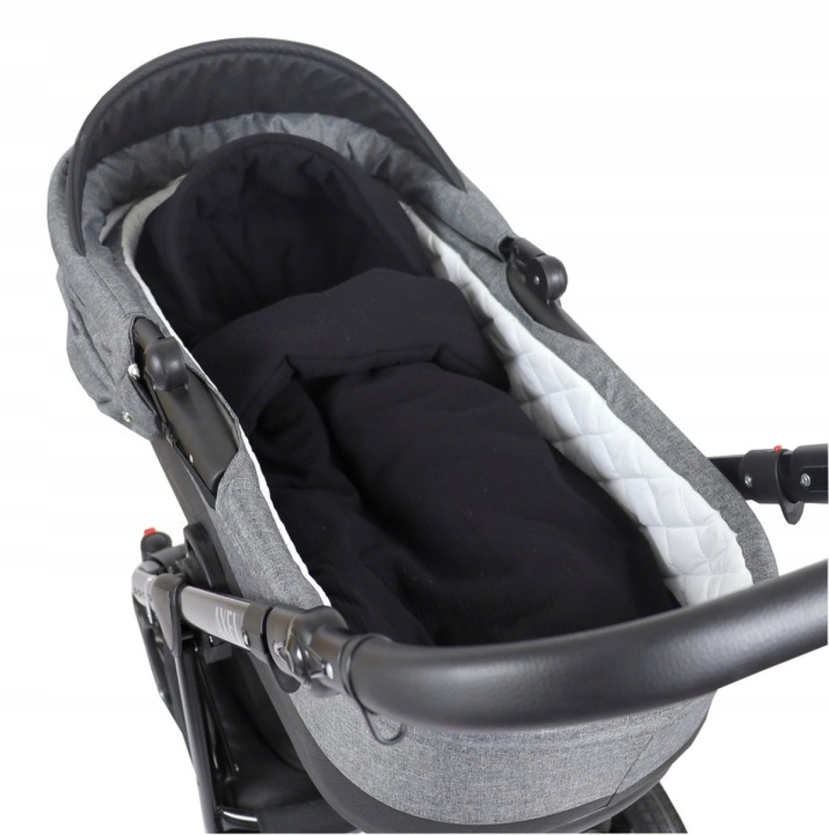 Lehký fusak z mušelínové bavlny / černá