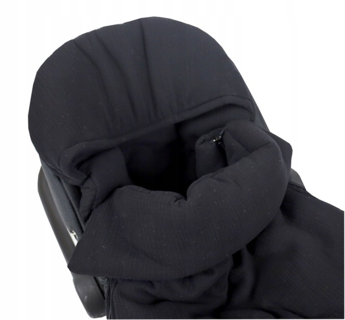 Lehký fusak z mušelínové bavlny / černá