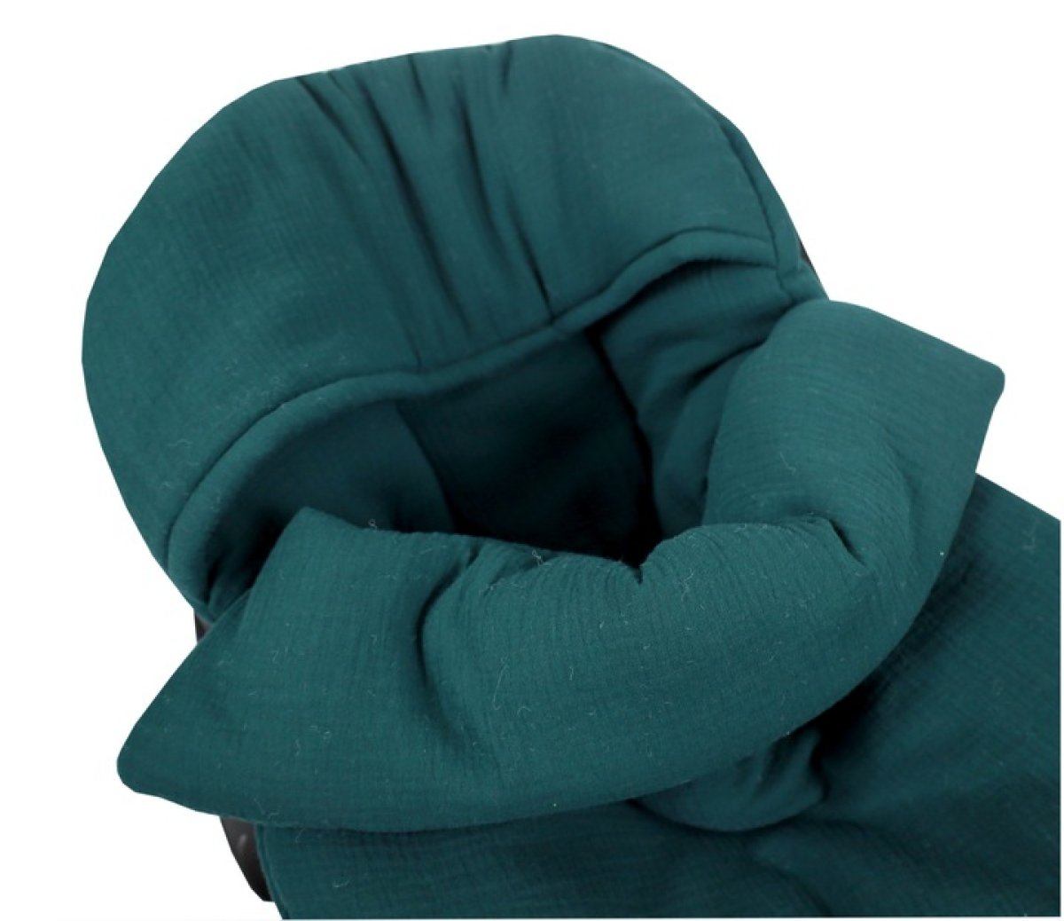 Lehký fusak z mušelínové bavlny / tmavě zelená