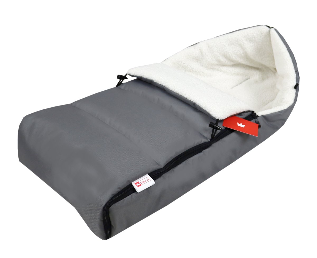 Fusak K4 bouclé - šedá