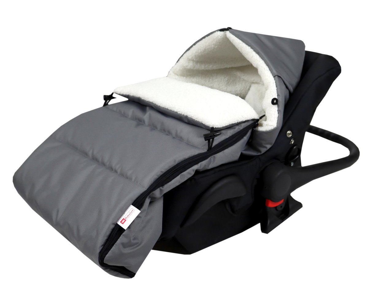 Fusak K4 bouclé - šedá