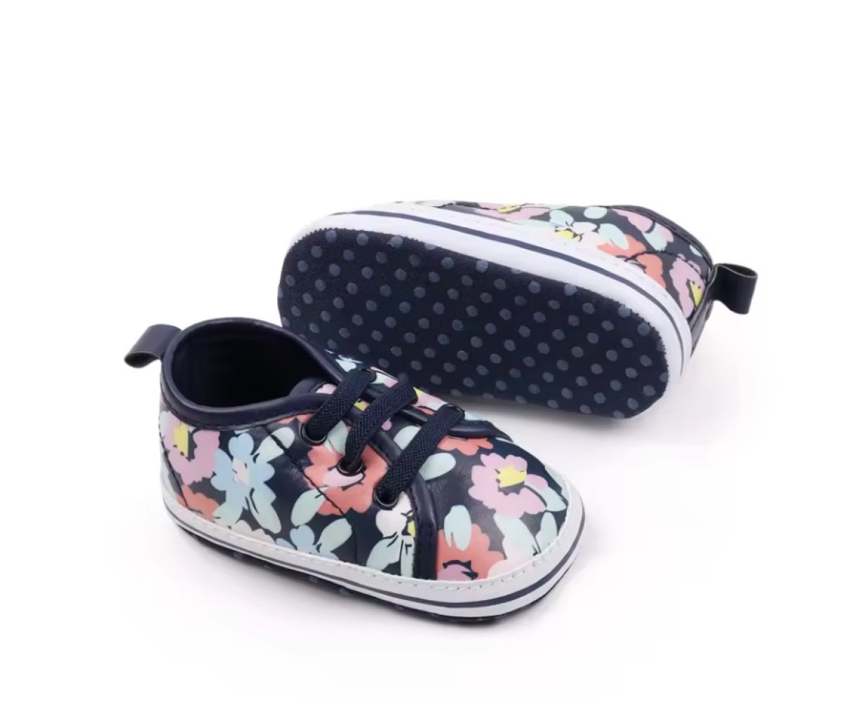 Capáčky 0-6 měsíců / BHX3075-1 / tmavě modrá s květy