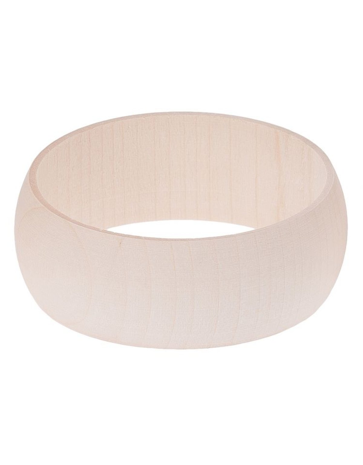Dřevěný náramek oblý - šířka 3 cm