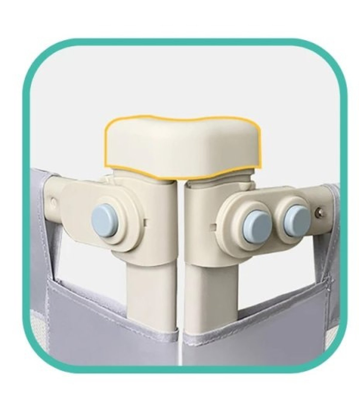 Zábrana na postel Méďa - 200 cm šedá