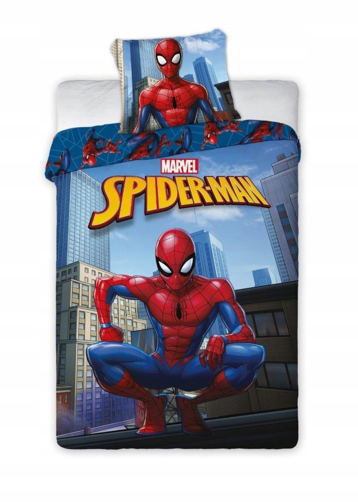 Povlečení bavlněné 140/200 + 70/90 - Spiderman
