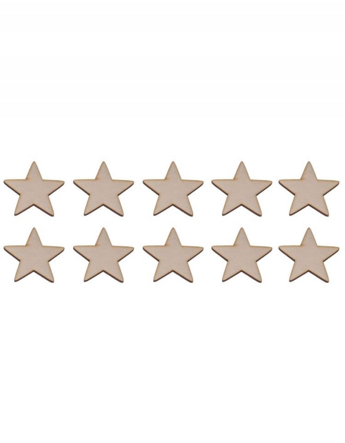 Dekorační sada 10KS HVĚZDIČEK 3x3 cm