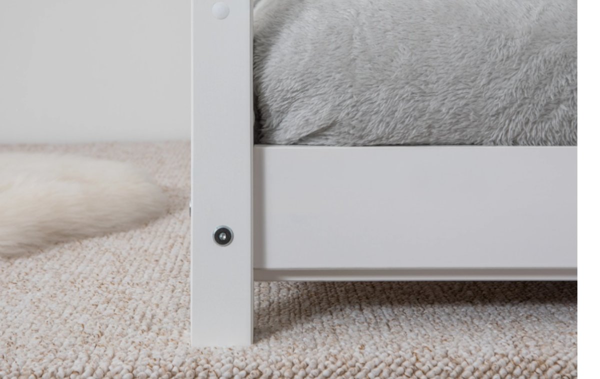 Rostoucí postel Diego 120x200 cm + rošt ZDARMA - bílá