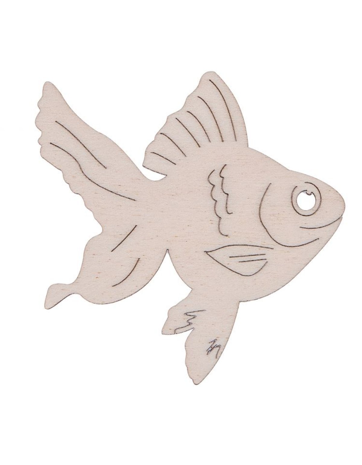 Dětská dřevěná dekorace - Rybka