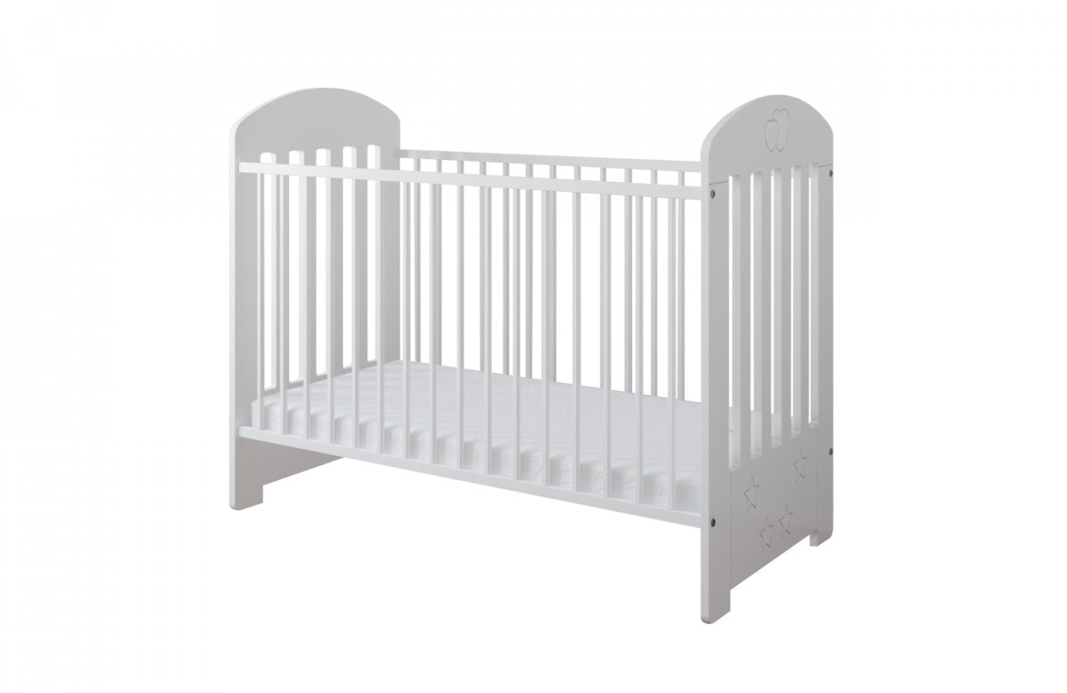 Postýlka 120/60 cm Vanessa - bílá - 2v1