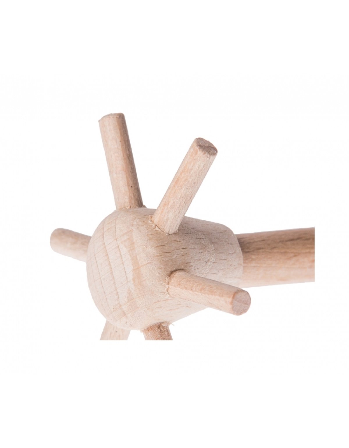 Přírodní dřevěná kuchyňská kvedlačka 21 cm