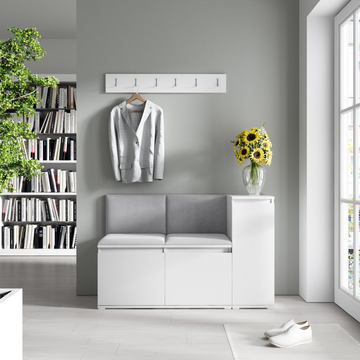 Předsíňová sestava EMI 25 BÍLÁ - různé barvy