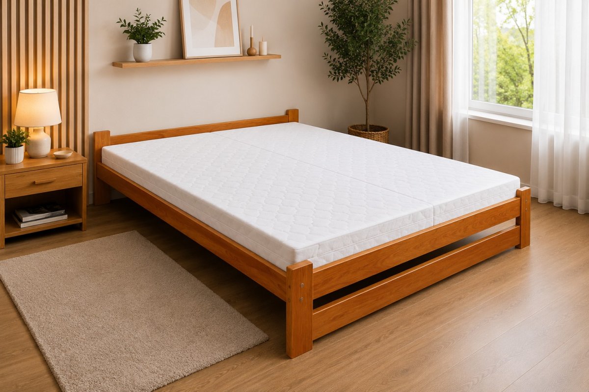 Zvýšená postel z masivu Halle 160x200 cm Olše + rošt ZDARMA