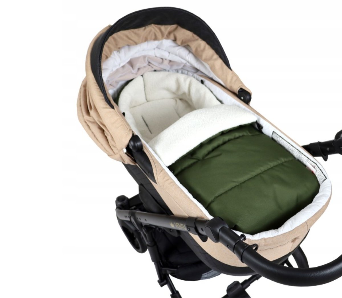 Fusak K4 bouclé - lahvově zelená