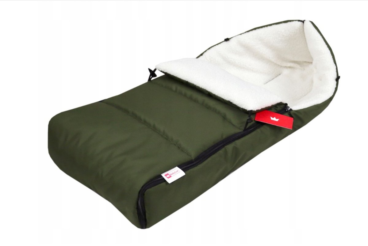 Fusak K4 bouclé - lahvově zelená