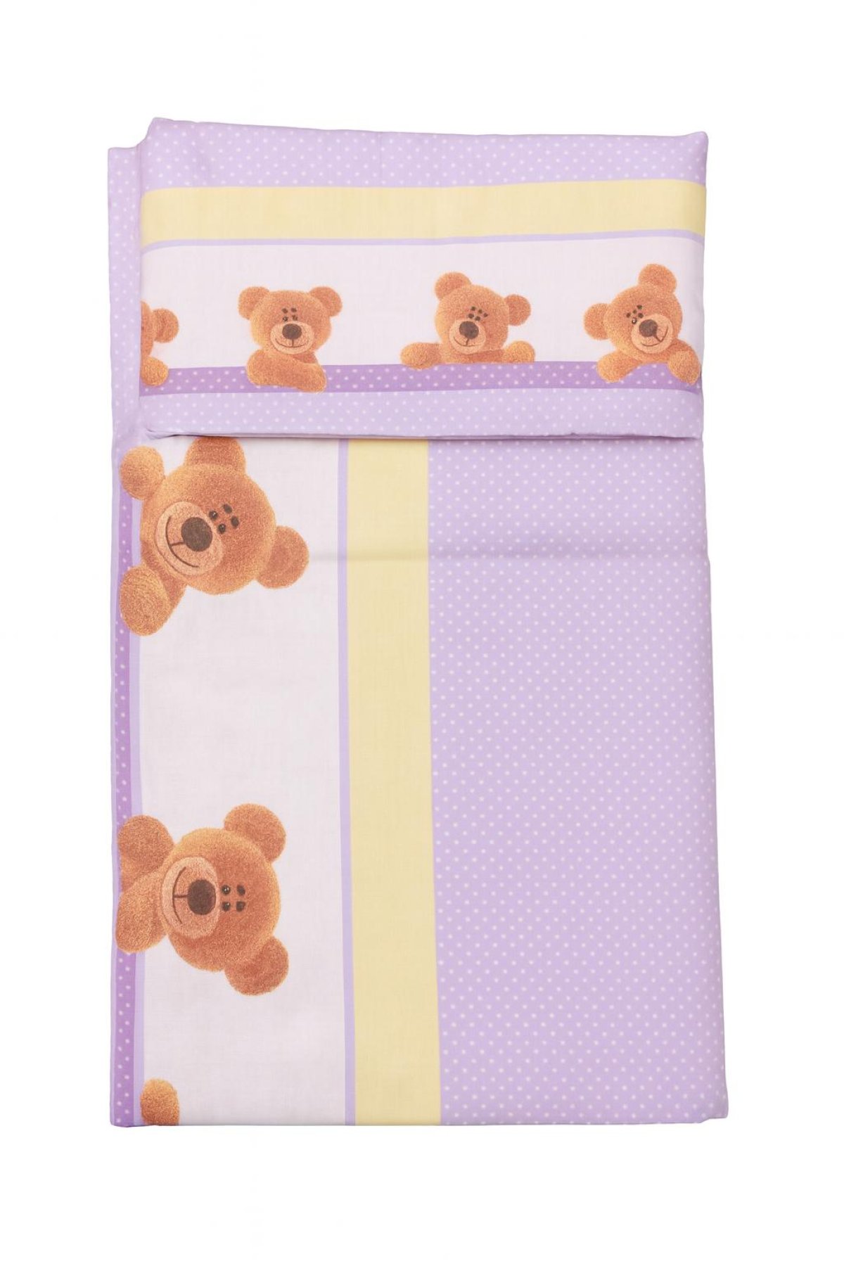 Souprava do kočárku méďa fialový