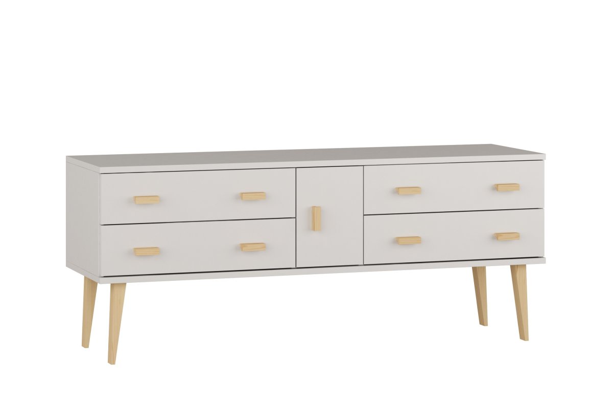 Komoda z masivu borovice Nord K4/2S 155/58,5/42 cm / přírodní