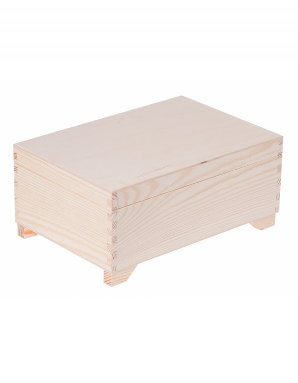 Kufřík sosna - 20x29x13 cm - s přihrádkami