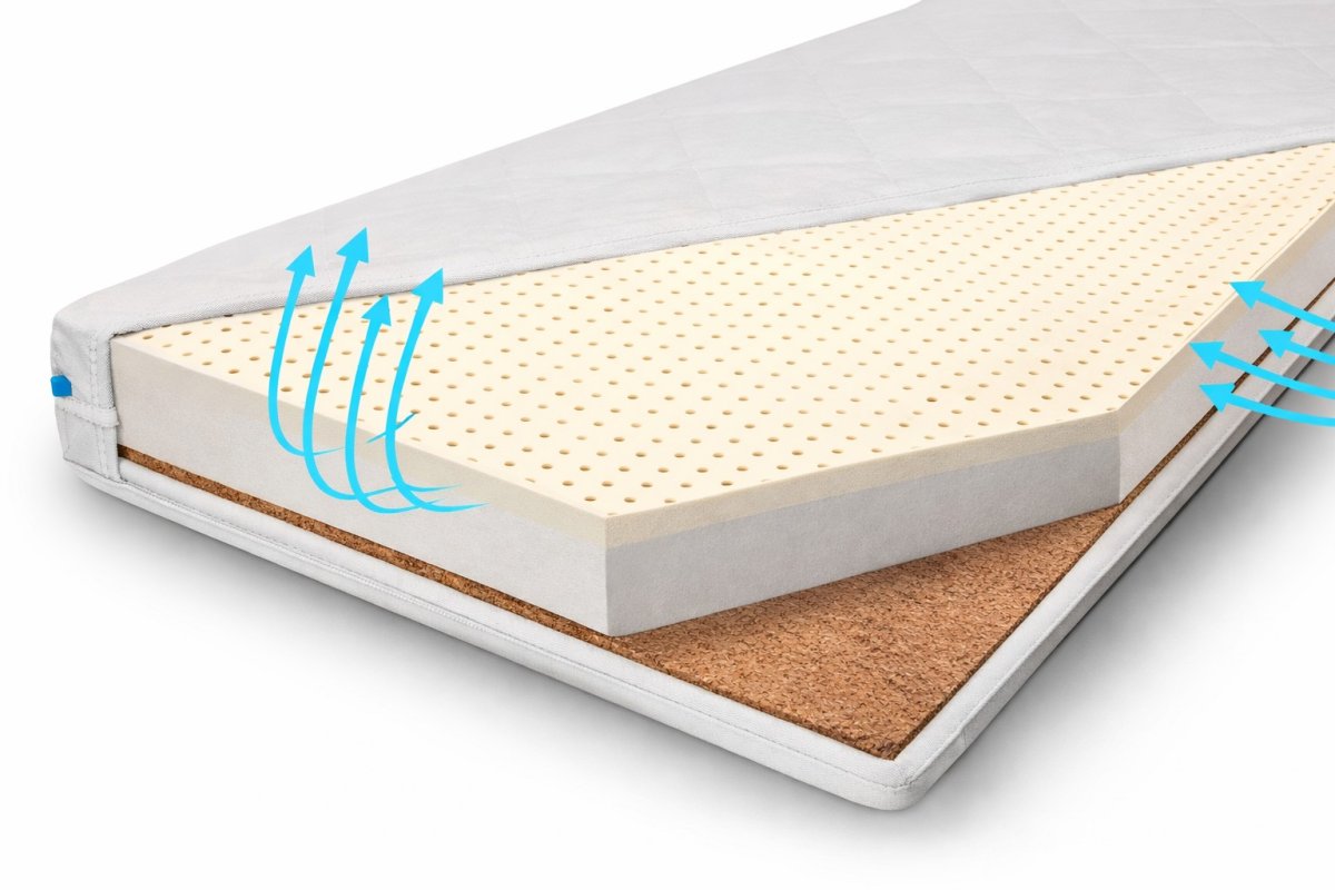 Matrace pěnová 120 x 60 x 12 cm - latex / kokos