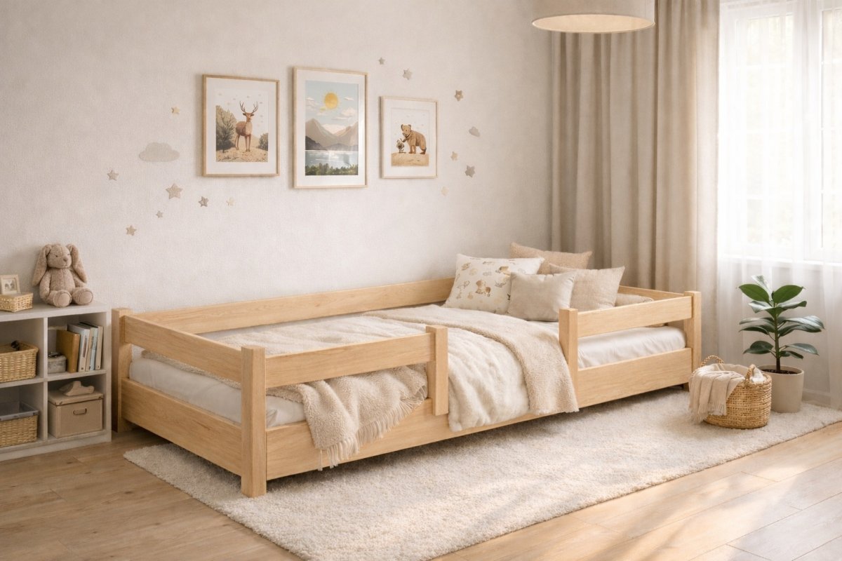 Rostoucí postel Montessori Tobi 90x200 cm + rošt ZDARMA 