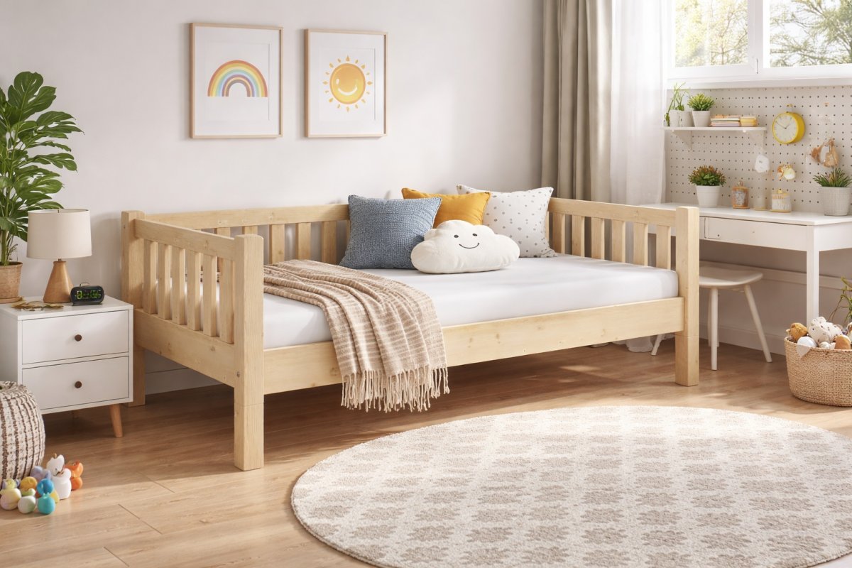 3v1 Rostoucí postel Montessori Lora 90/200 cm + rošt ZDARMA