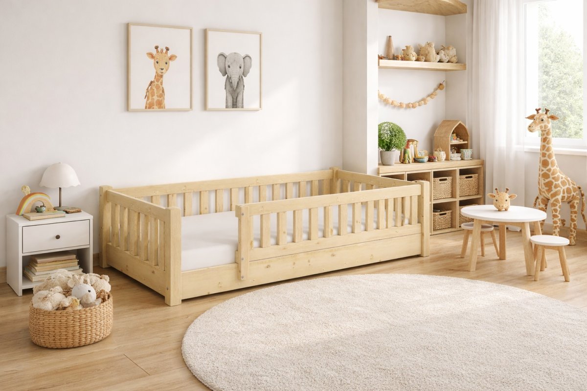 3v1 Rostoucí postel Montessori Lora 90/200 cm + rošt ZDARMA
