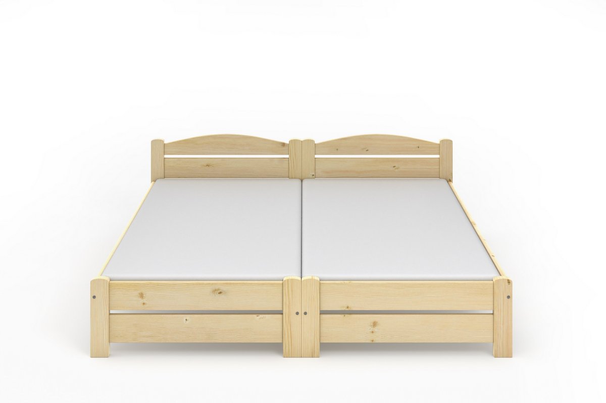 Postel Magda 180x200 ( 2x90/200 cm ) + rošt ZDARMA masiv smrk 