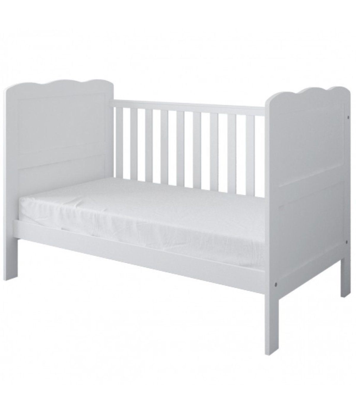 Postýlka 140/70 cm Inge - bílá - 3v1 