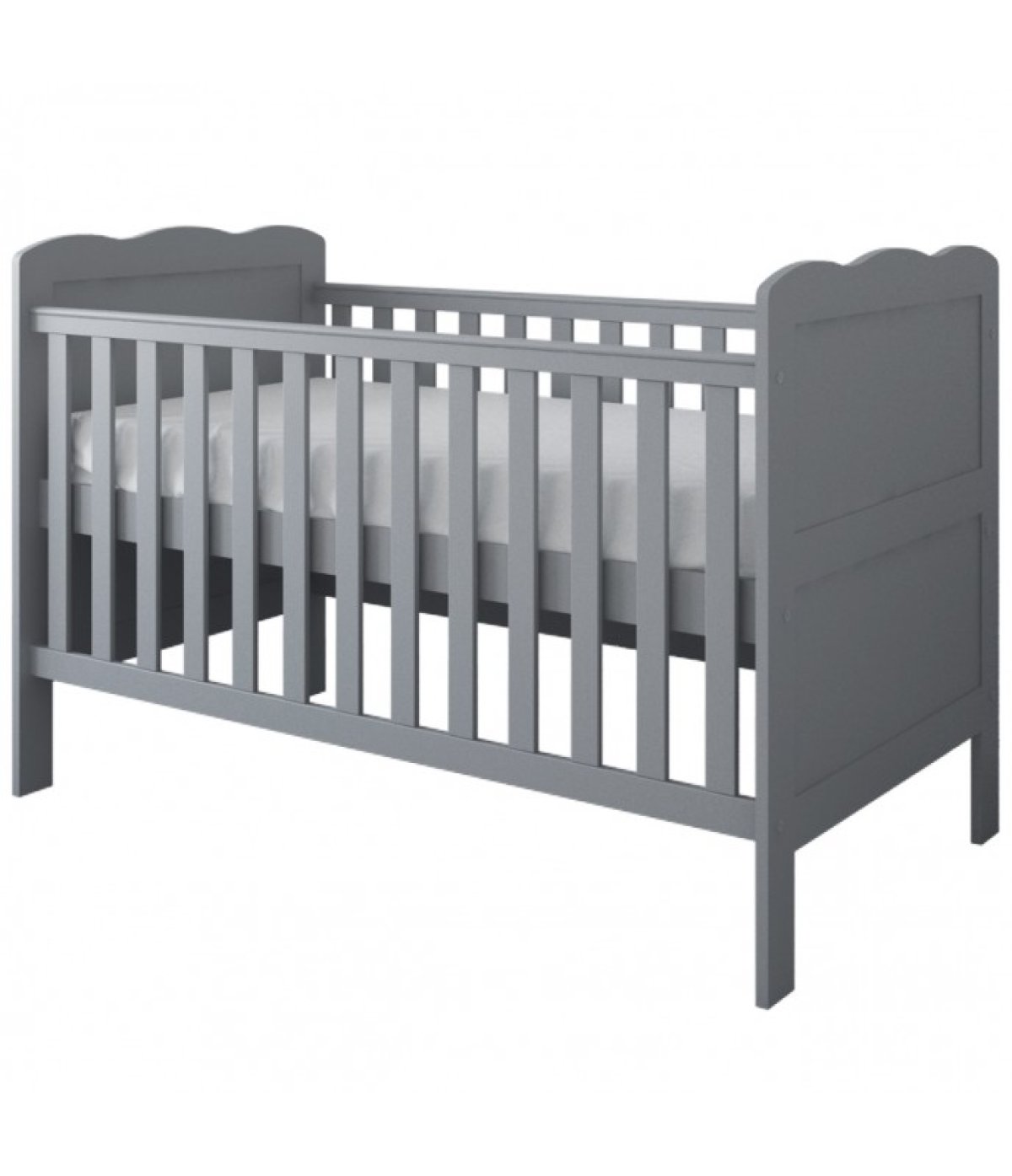 Postýlka 140/70 cm Inge - šedá - 3v1 