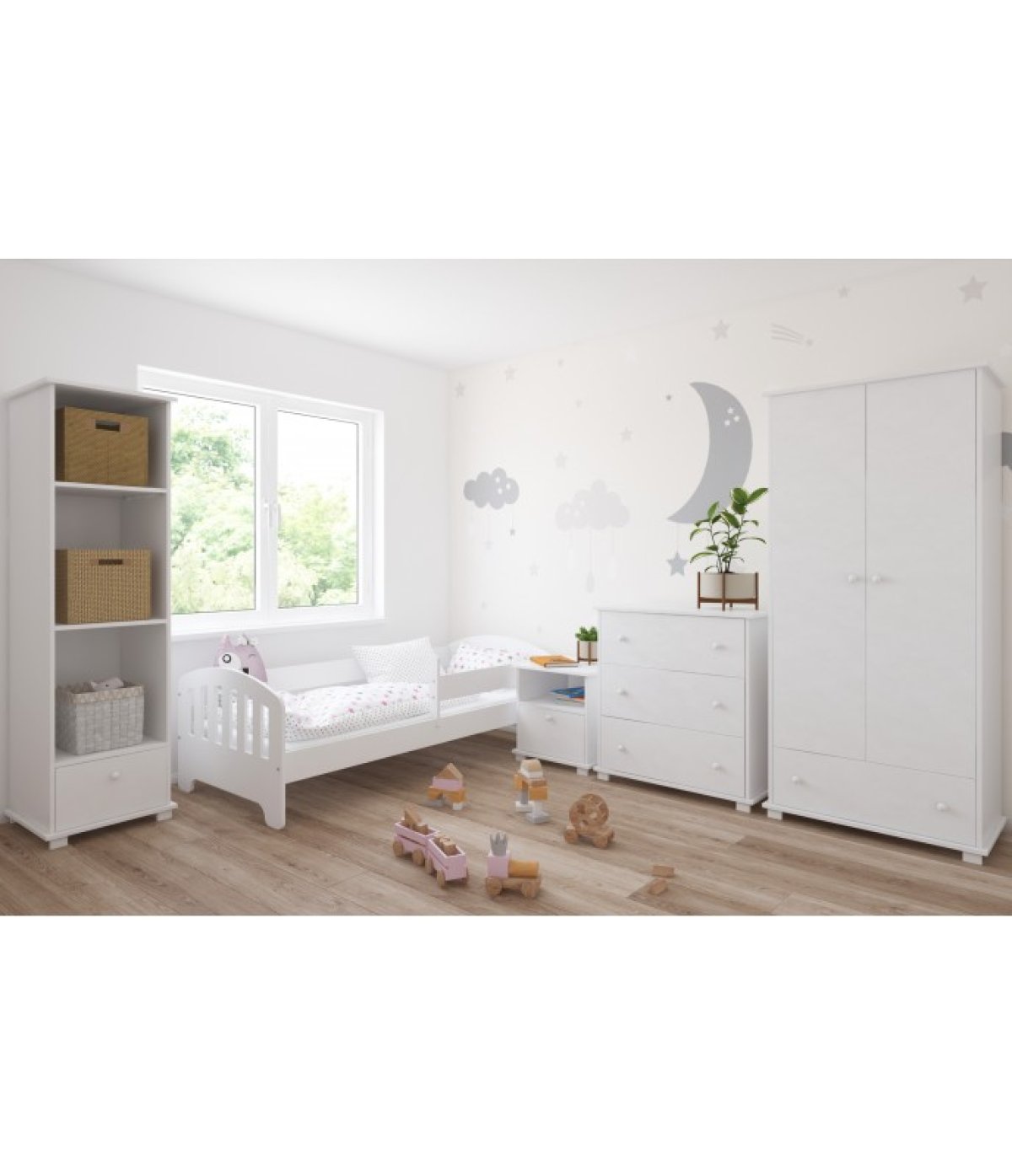 Postel Kvido 160/80 cm - bílá 