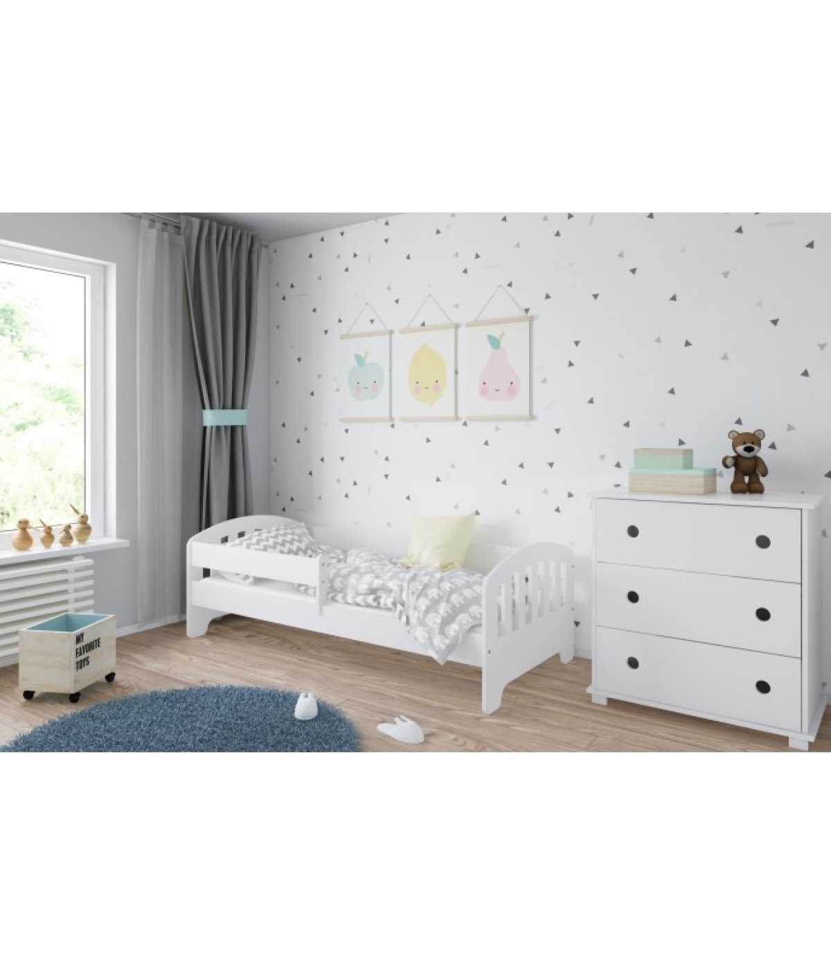 Postel Kvido 160/80 cm - bílá 