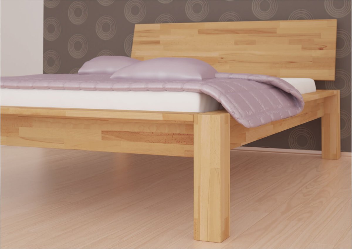 Postel Aalborg 180x200 cm masiv buk + rošt ZDARMA