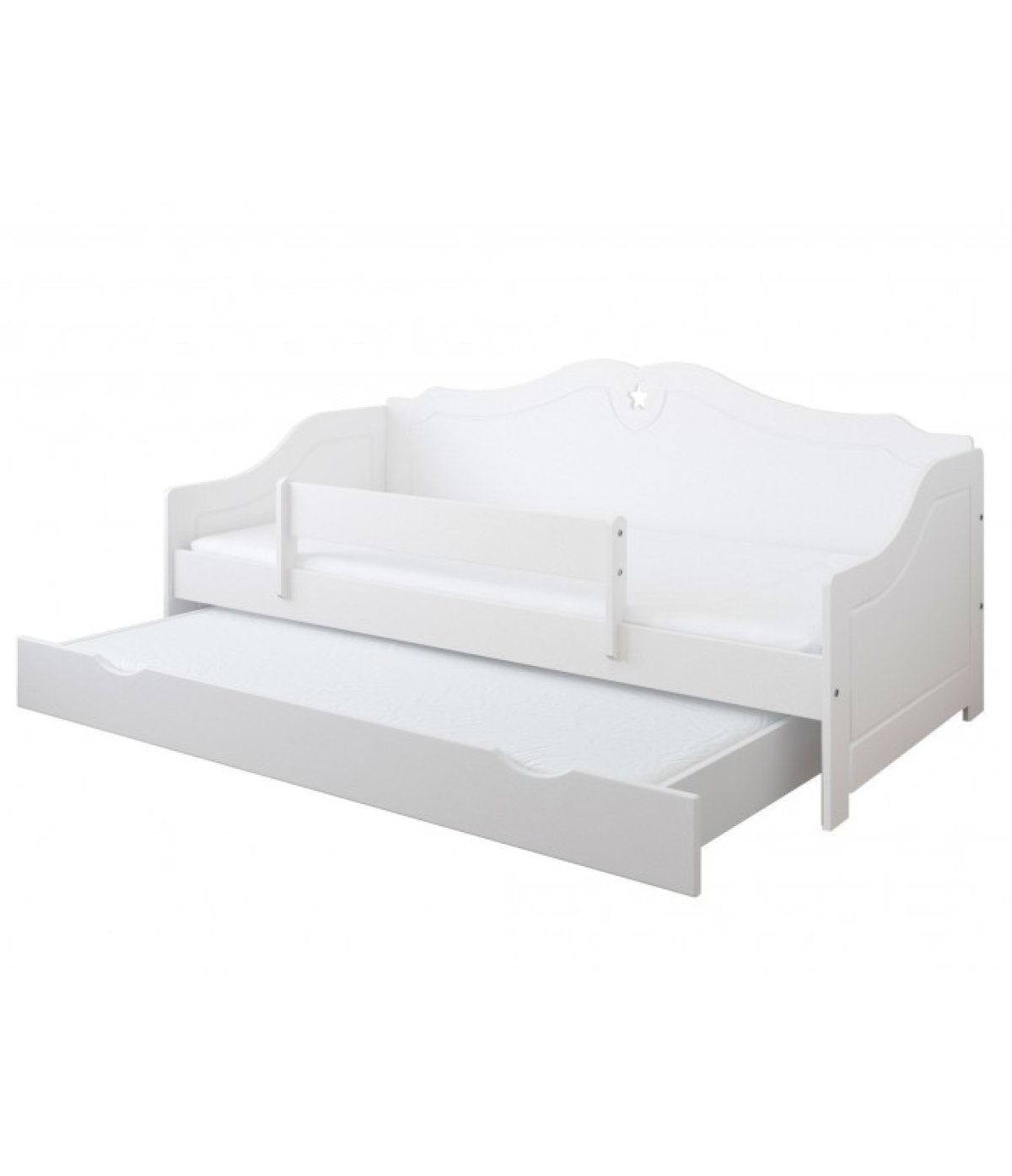 Postel Fiona 160/80 cm - bílá + šuplík 