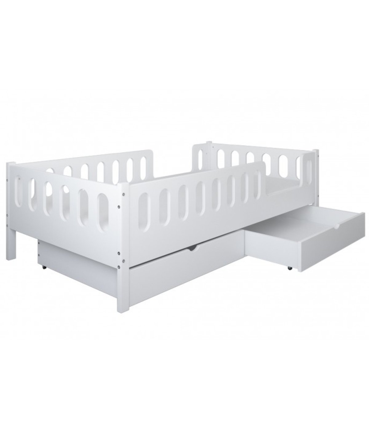 Postel Larisa 160/80 cm - bílá + 2 šuplíky