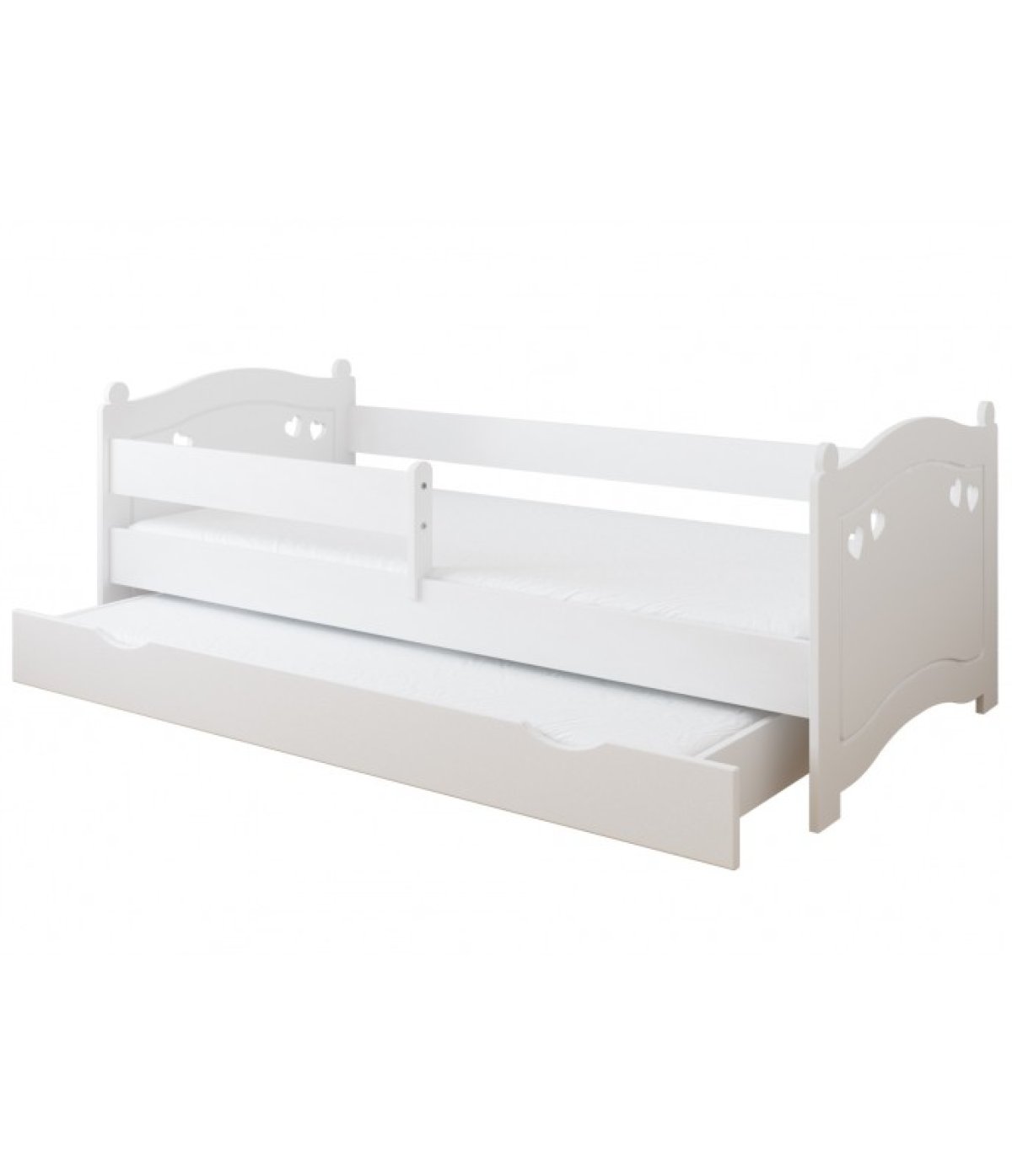 Postel Elisa 160/80 cm - bílá + šuplík 