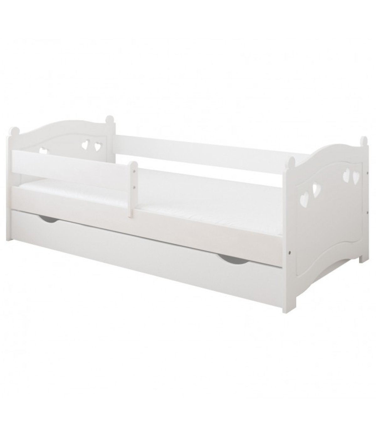 Postel Elisa 160/80 cm - bílá + šuplík 