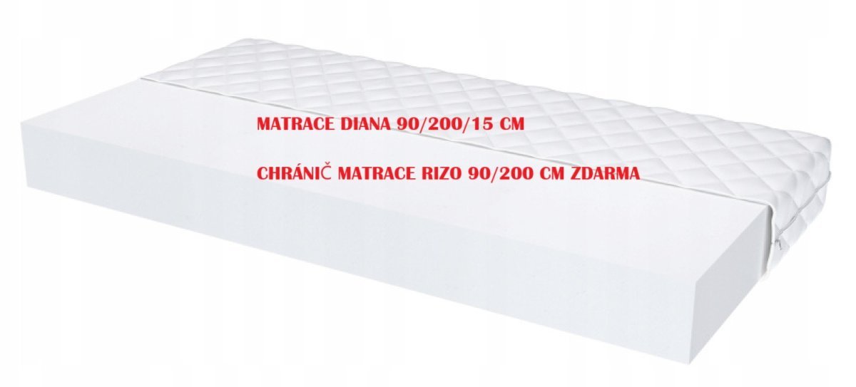 Matrace Diana 90 x 200 x 15 cm + PVC chránič 