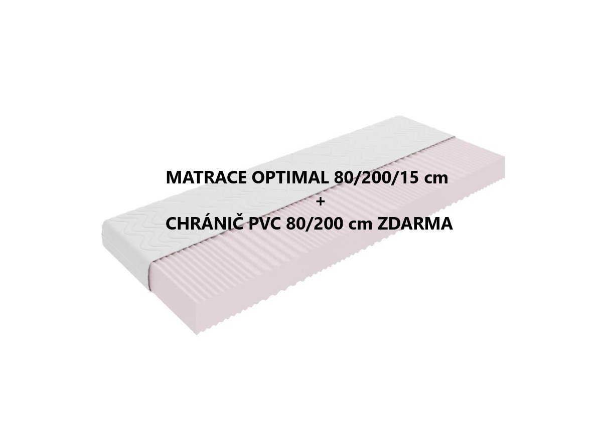 Matrace Optimal Comfort 80x200x15 cm + PVC chránič 