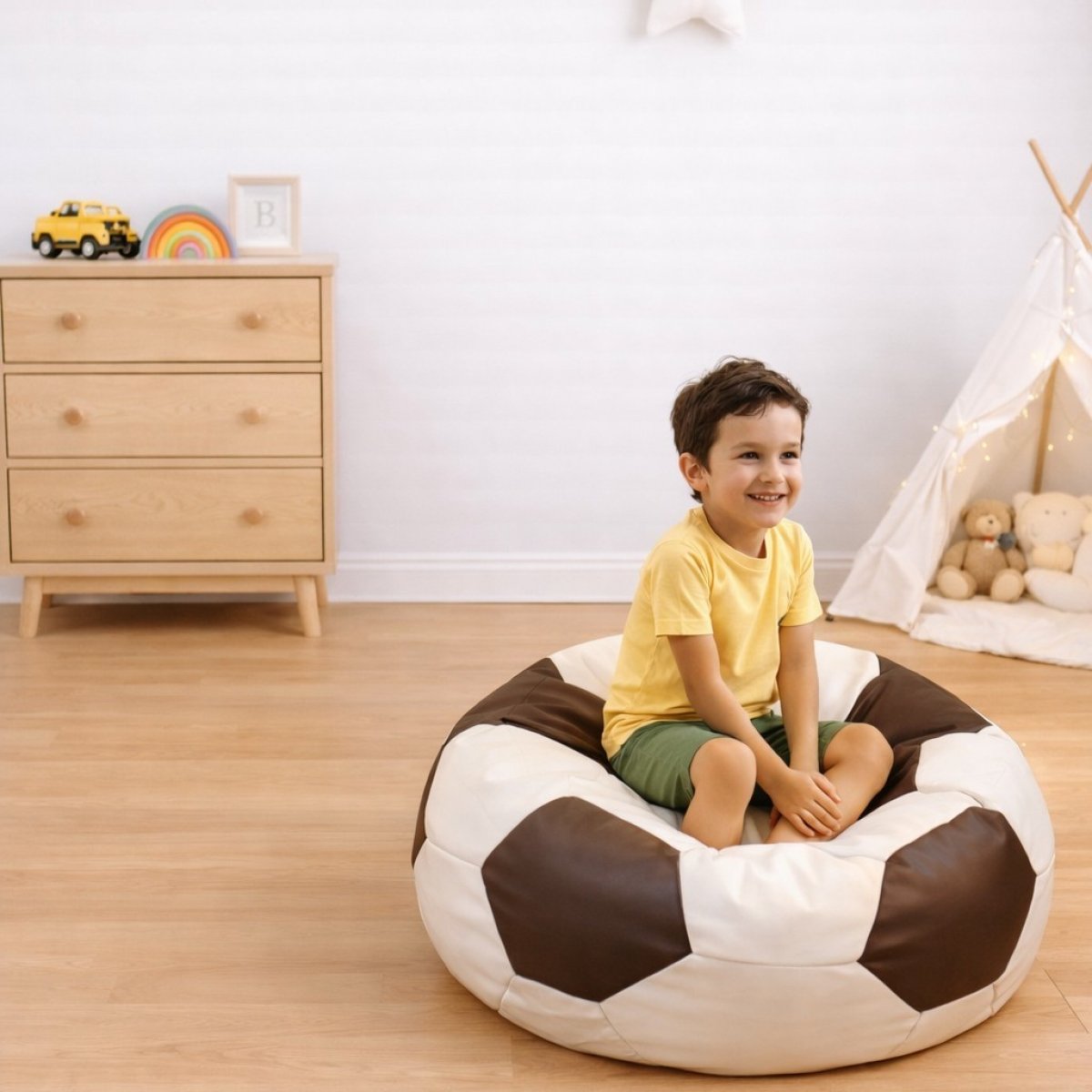 Sedací vak fotbalový míč 450L, 100 cm XXL nr.02