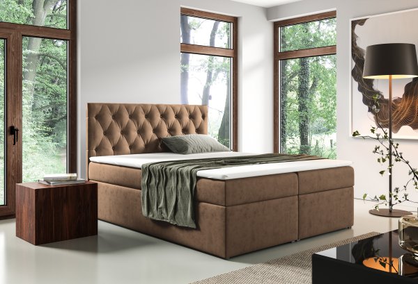 Čalouněná postel Malaga 90/200 cm s úložným prostorem 