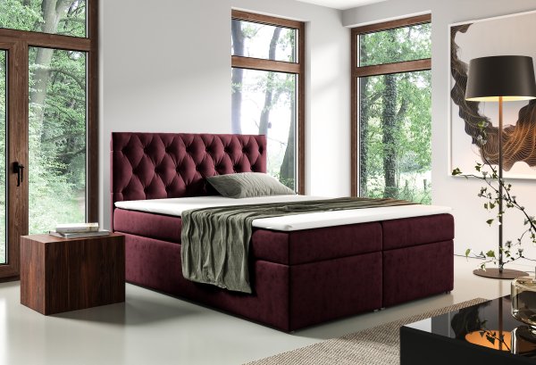 Čalouněná postel Malaga 90/200 cm s úložným prostorem 