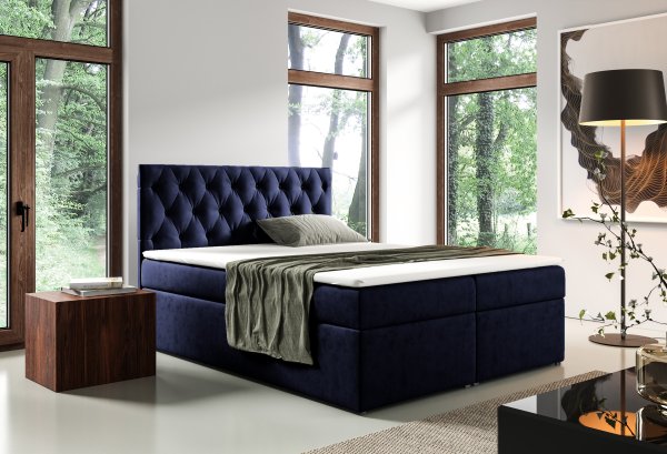 Čalouněná postel Malaga 90/200 cm s úložným prostorem 