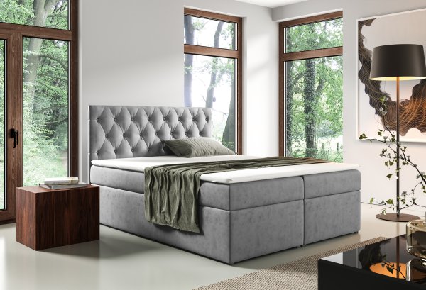 Čalouněná postel Malaga 90/200 cm s úložným prostorem 