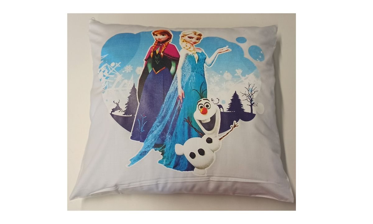 Dětský povlak na polštář 40x40 cm - Frozen / bílá