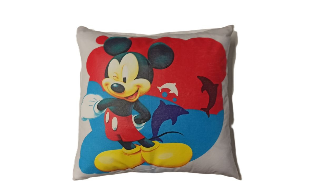 Dětský povlak na polštář 40x40 cm - Mickey Mouse / bílá
