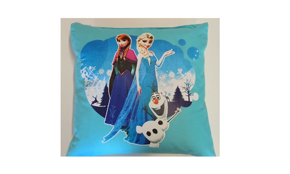 Dětský povlak na polštář 40x40 cm - Frozen / tyrkys