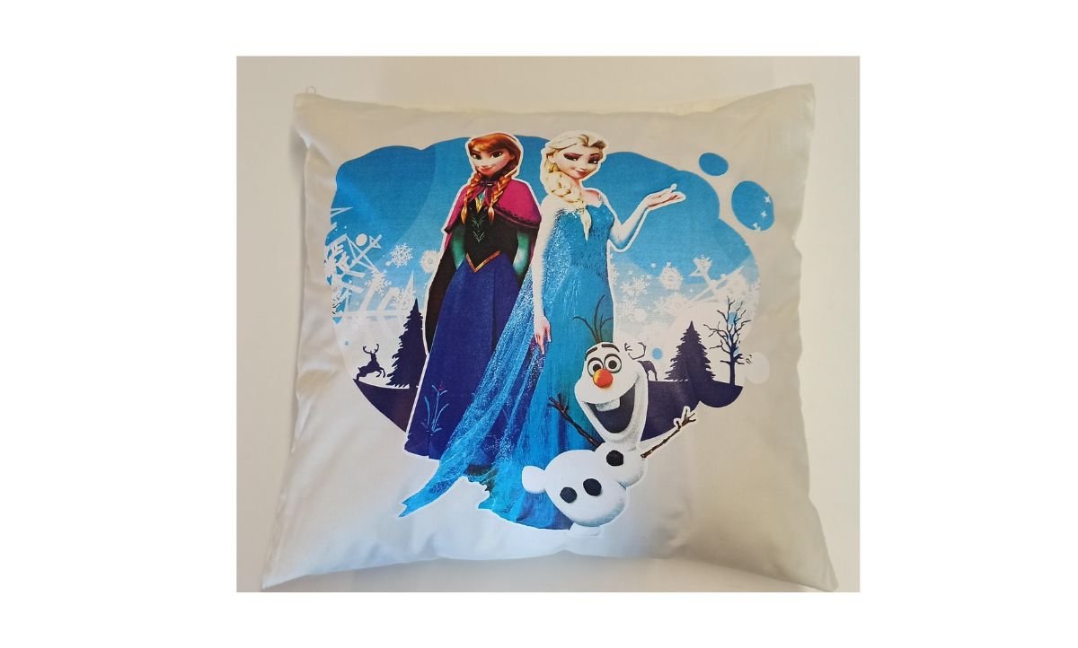 Dětský povlak na polštář 40x40 cm - Frozen / krém