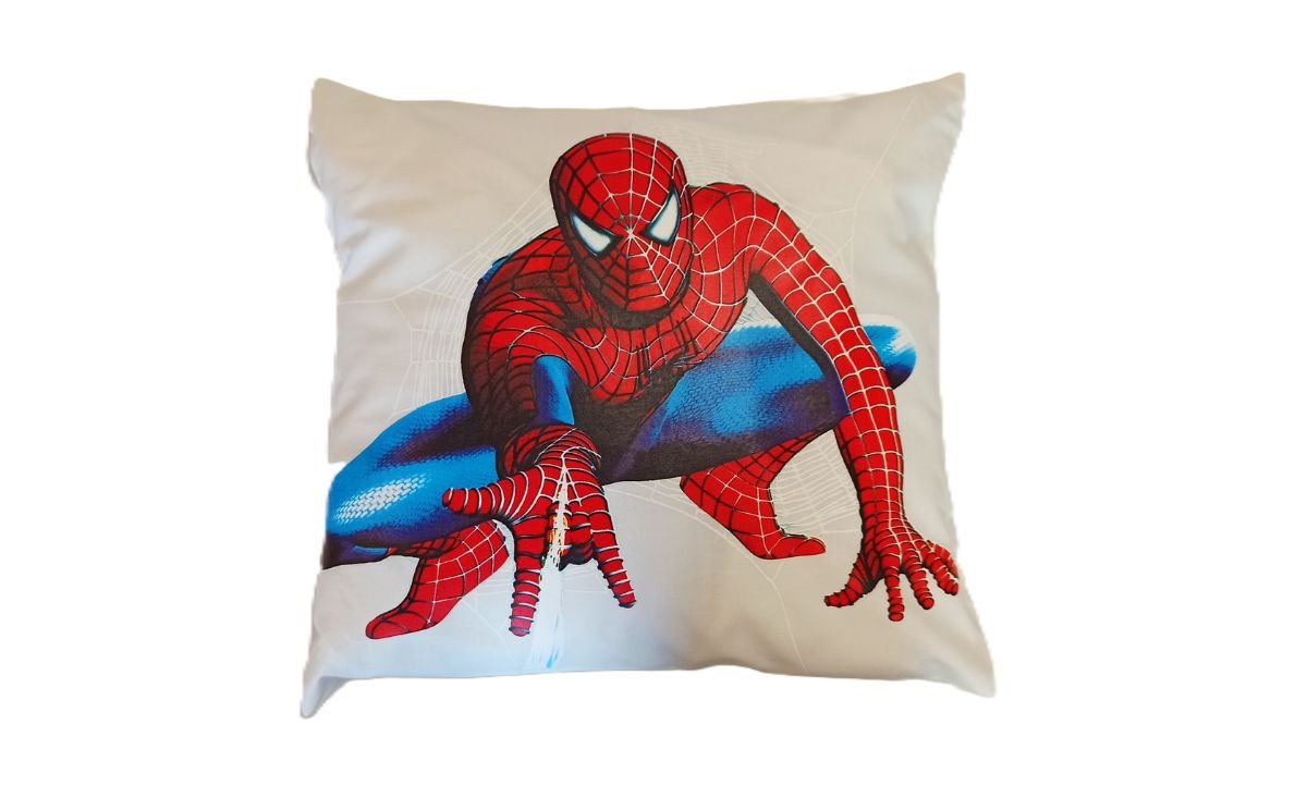 Dětský povlak na polštář 40x40 cm - Spiderman / krém