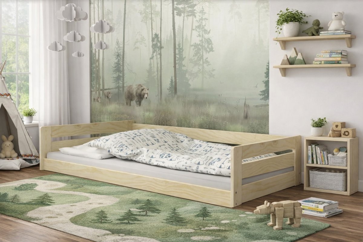 Postel z masivu Betka 200/90 cm + rošt ZDARMA