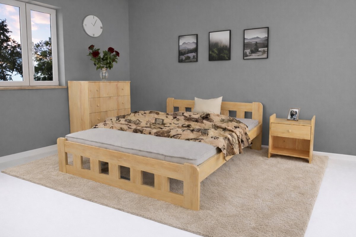 Zvýšená postel z masivu Nika 160x200 cm + rošt ZDARMA