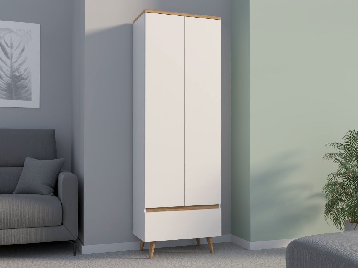 Policová šatní skříň skandinávský styl - Norge 02